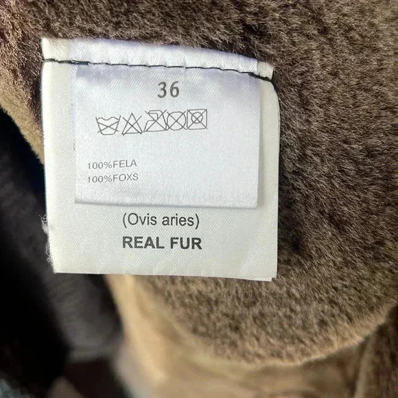 Escada Leather Fur Lined Maxi Coat size 36 - Picture 14 of 16